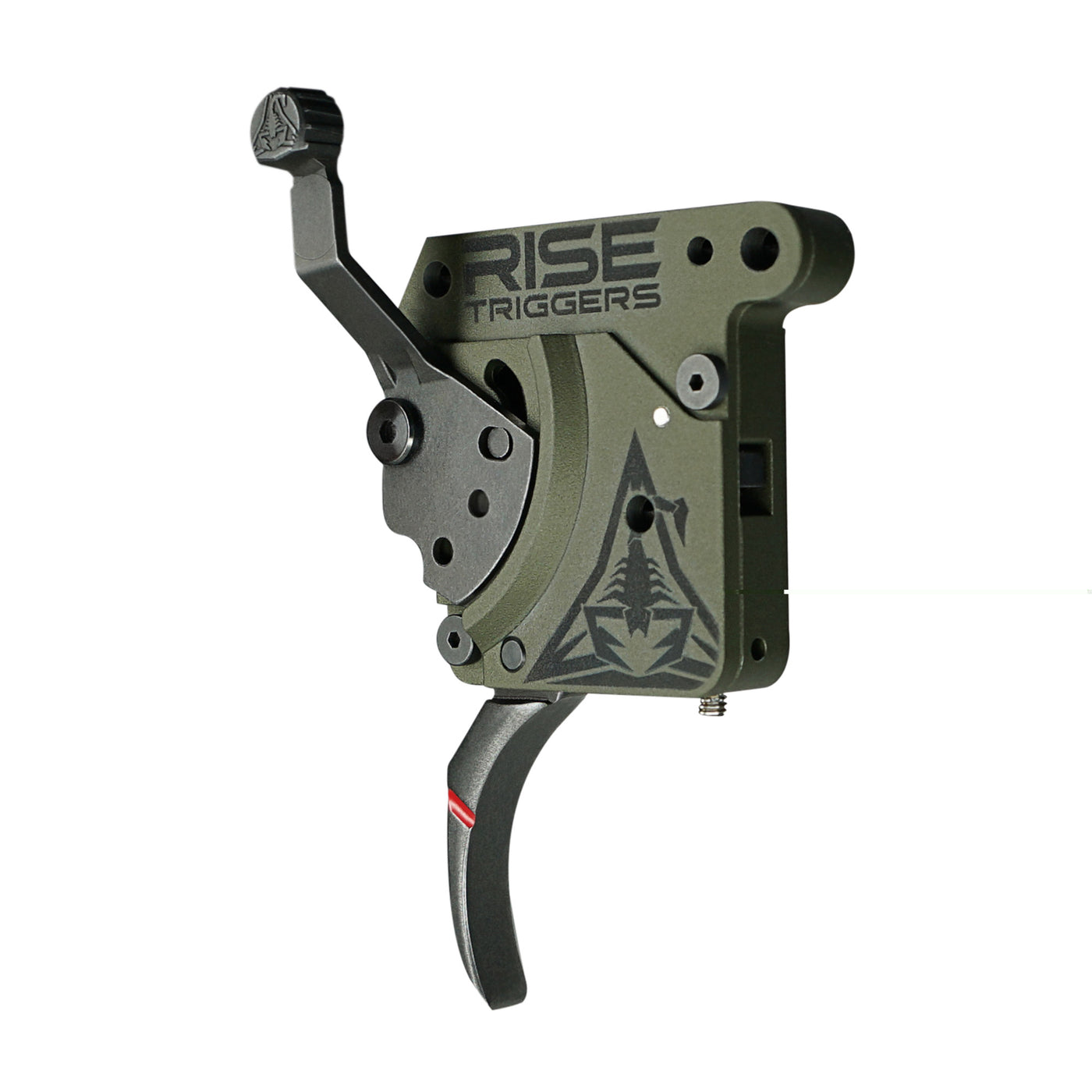 Rise Trigger Reliant Hunter - Rem 700 2-5lb Curved Green/blk