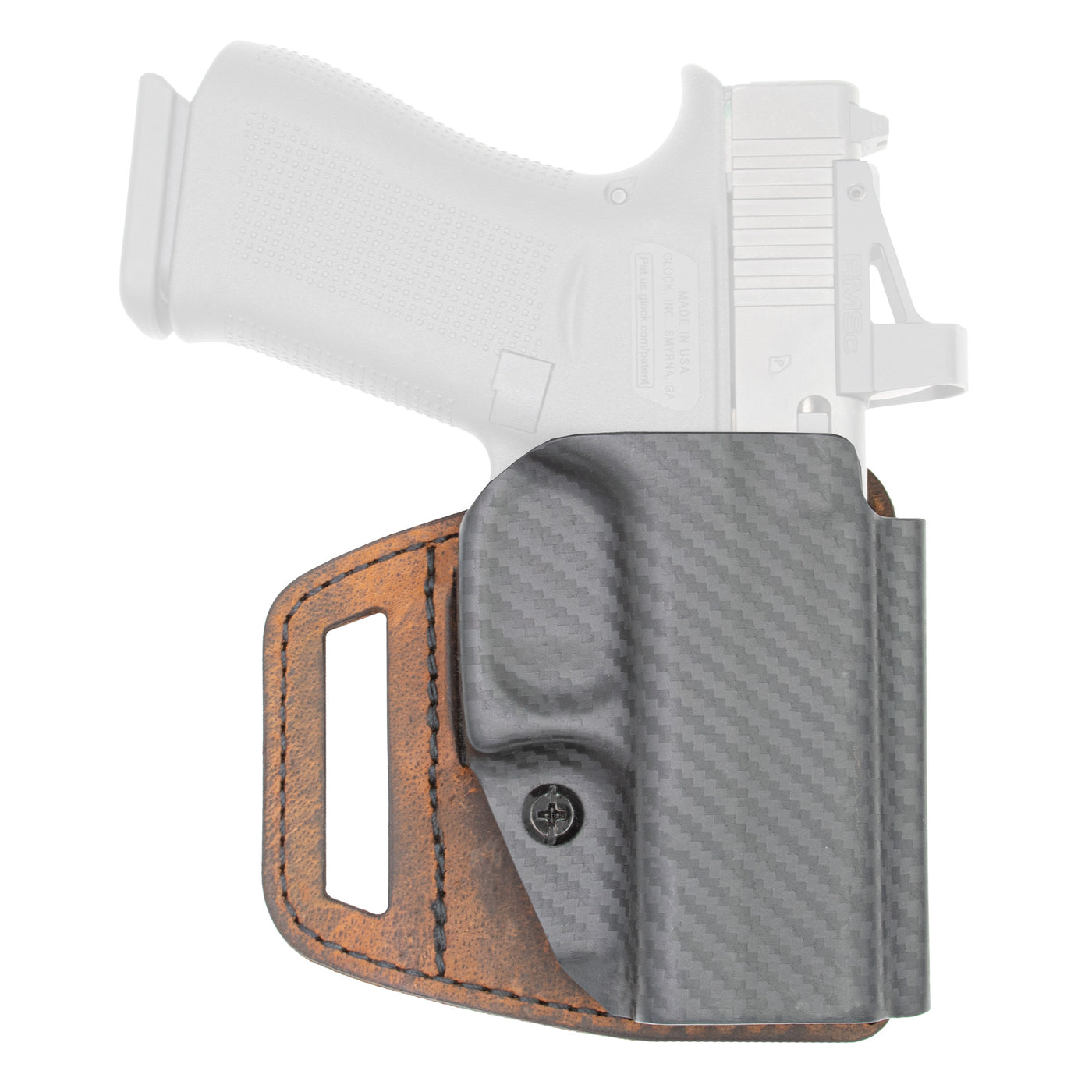 Versacarry Vslide Holster Owb - Hybrid S&w Shield Ez Poly/brwn