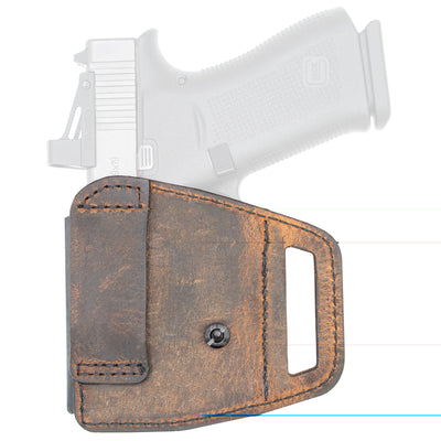 Versacarry Vslide Holster Owb - Hybrid S&w Shield Ez Poly/brwn