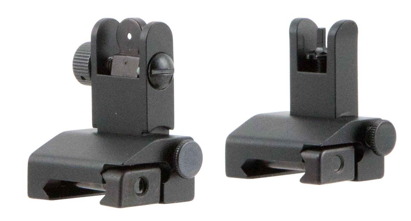 Tacfire Pop Up Iron Sights/spring Loaded, Tacfire Is002      Ar Frt & Rear Low Pop Up Sights