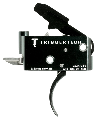 Triggertech Ar15 Adaptable Two Stage Triggers Pvd Black Traditional Curved