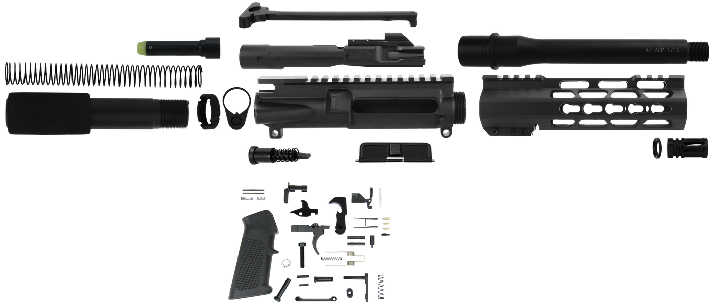 Tacfire Ar Build Kit, Tacfire Ss-pk45acp-lpk-k Keymod 45   Pst Build Kit