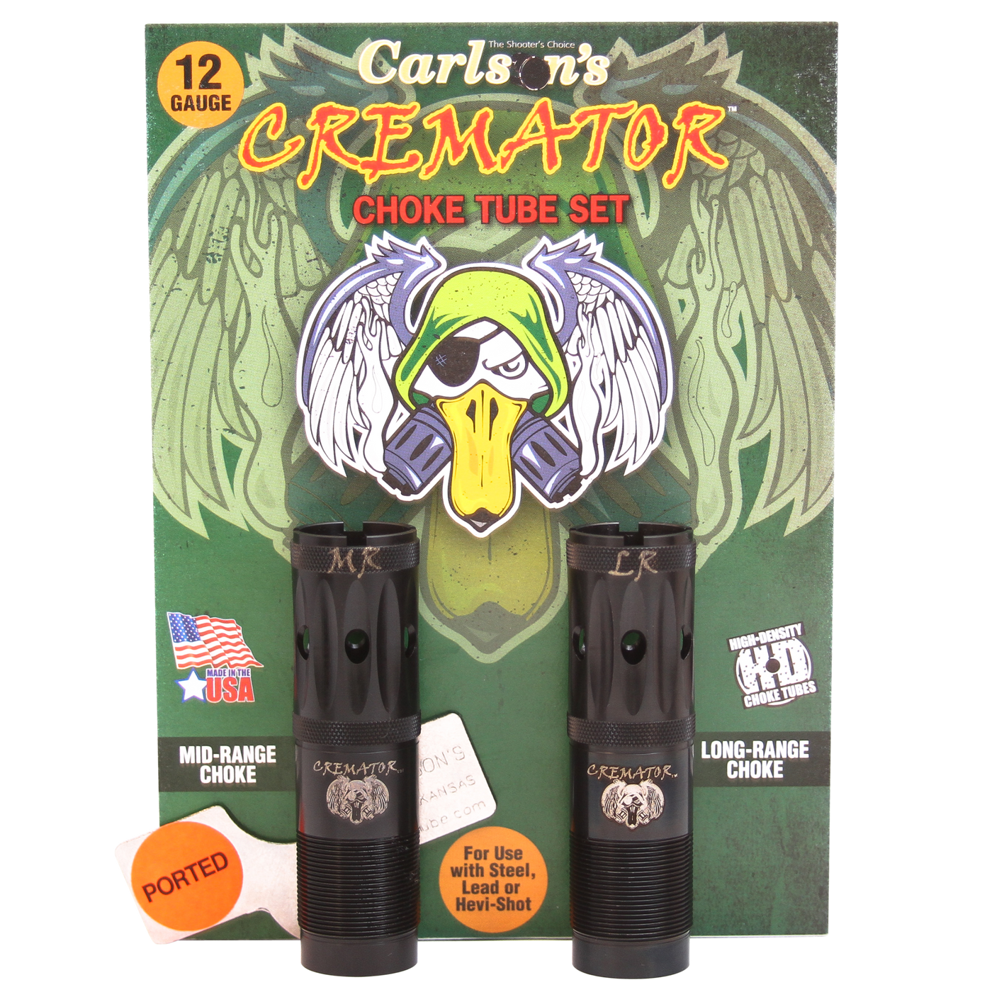 Carlsons Cremator Ported Choke 12 Ga. Winchester Mr, Lr 2 Pk.