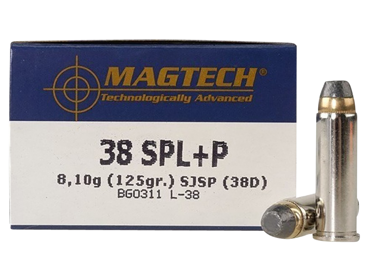 Magtech 38 Spl+p 125sjsp Flat 50/