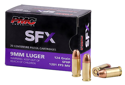 Pmc 9mm Luger 124gr Sfx Hp - 50rd 20bx/cs