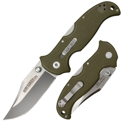 Cold Steel Bush Ranger Lite - 3.5" Plain Edge Clip Folder