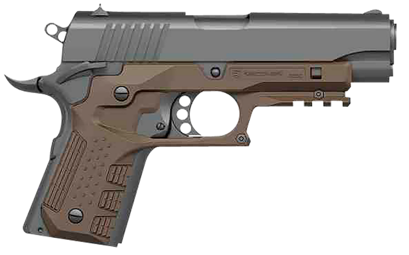 Recover Innovations Inc Grip & Rail System, Rec Cc3c-02    1911 Comp Grip And Rail System Tan