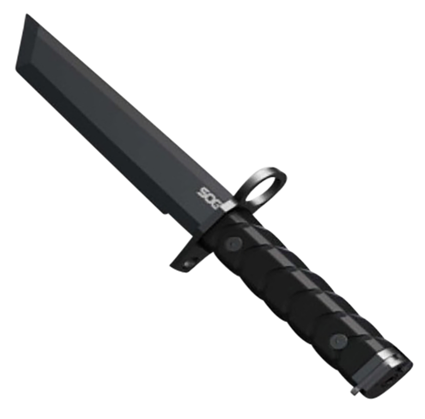 Sog Knife Boyonet 7" Tanto - Blade Black/black W/sheath