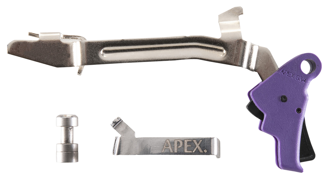 Apex Tactical Specialties Action Enhancement, Apex 102p165      Poly Trigger Kit G17 G19 Purple