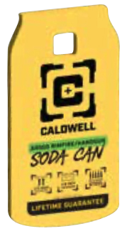 Caldwell Ar500 Rimfire Soda - Can Target 1/4" Yellow