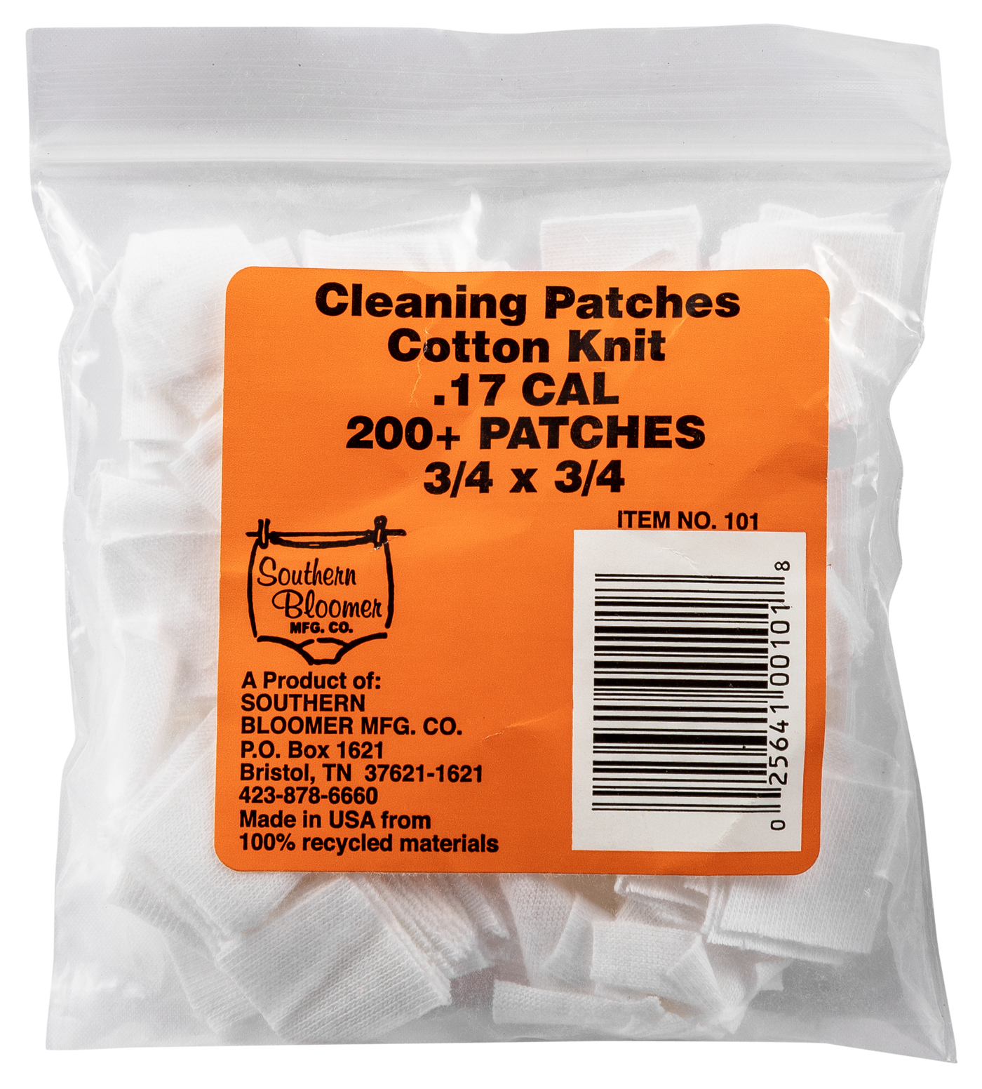 Southern Bloomer .17cal - Cleaning Patches 200-pack