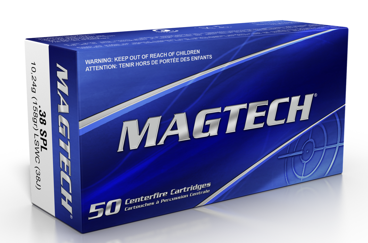 Magtech 38 Special 158gr Lead - Swc 50rd 20bx/cs