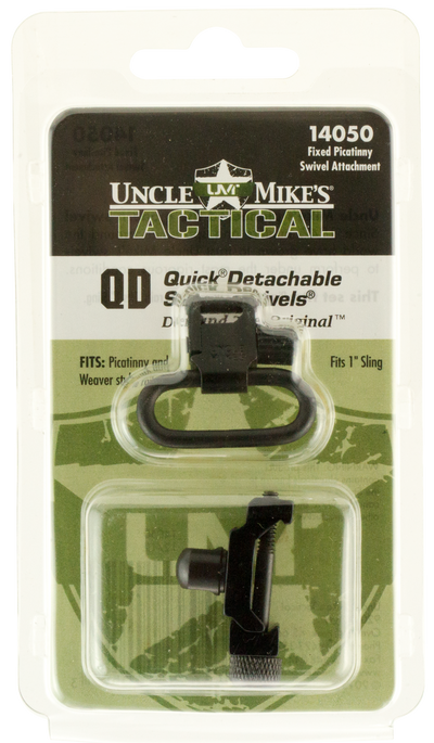 Uncle Mike's Qd Swivels Picatinny Swivel Attachment Fixed Black