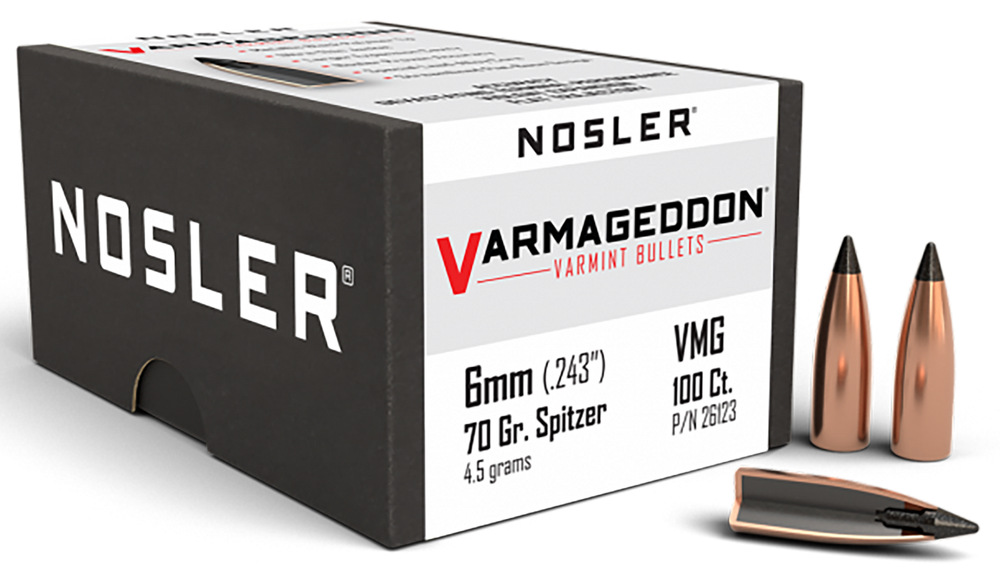 Nosler Bullets 6mm .243 - 70gr Varmageddon Tipped 100ct