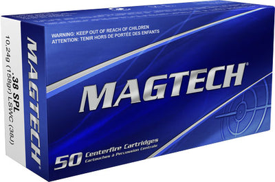 Magtech 38 Special 158gr Lead - Swc 50rd 20bx/cs