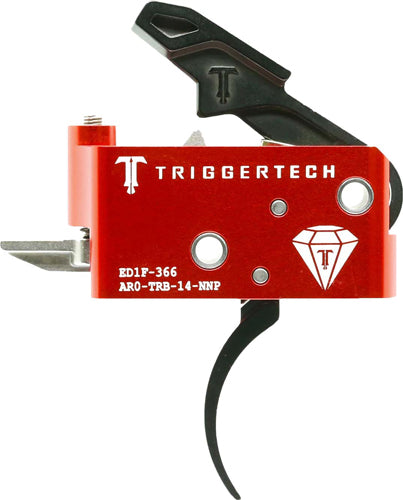 Triggertech Ar15 Diamond Two Stage Triggers Pvd Black Pro Curved