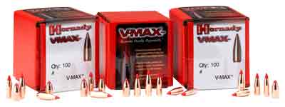 Hornady V-max Bullets 6mm .243 58 Gr. V-max 100 Box