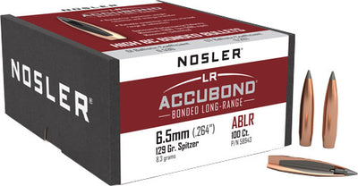 Nosler Accubond Long Range Bullets 6.5mm 129 Gr. Spitzer Point 100 Pk.