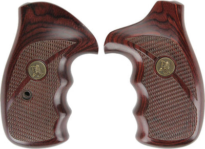 Pachmayr Laminated Wood Grips - S&w K&l-frame Rnd Butt Rosewd