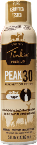 Tinks Peak30 Premium Deer Lure - Estrus Fogger 5oz. Aerosol