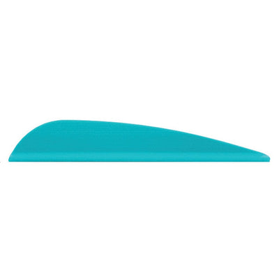 Aae Aae Elite Plastifletch Vanes Teal 3.875 In. 100 Pk. Fletching Tools and Materials