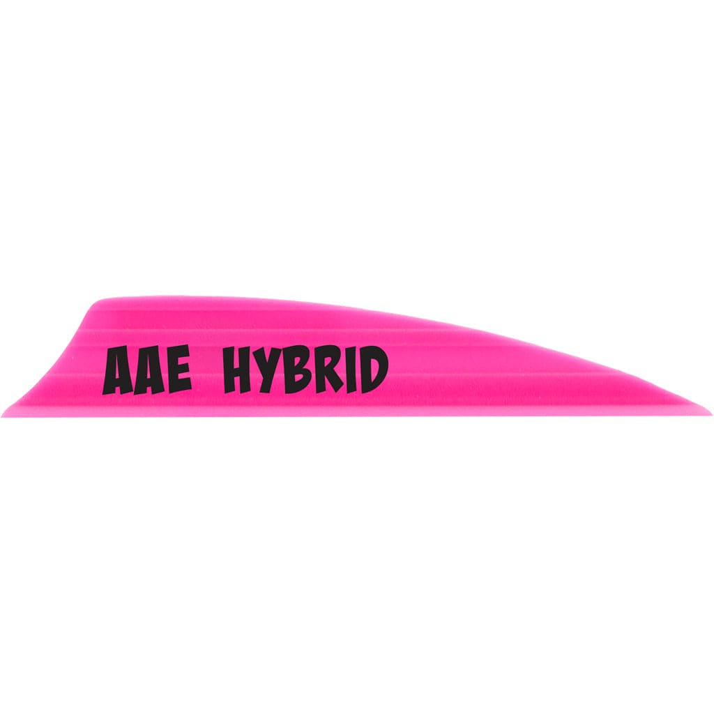 Aae Aae Hybrid 1.85 Vanes Hot Pink 1.85 In. Shield Cut 100 Pk. Fletching Tools and Materials