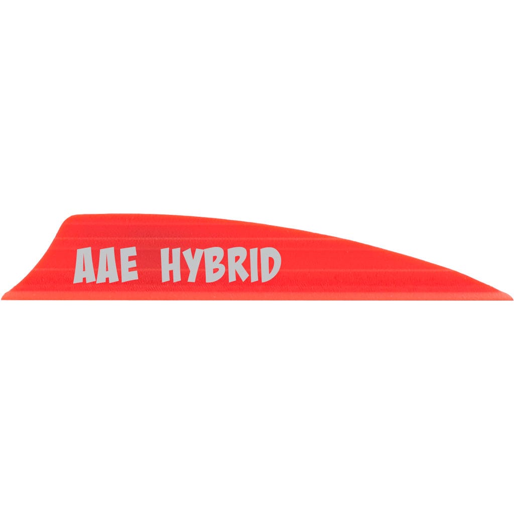 Aae Aae Hybrid 1.85 Vanes Red 1.85 In. Shield Cut 100 Pk. Fletching Tools and Materials