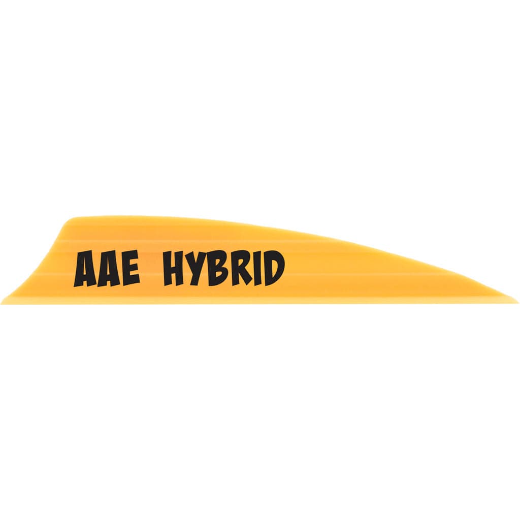 Aae Aae Hybrid 1.85 Vanes Sunset Gold 1.85 In. Shield Cut 100 Pk. Fletching Tools and Materials