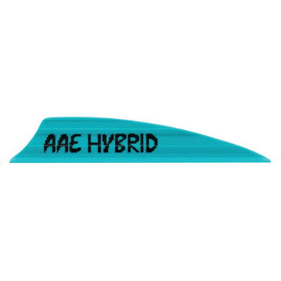 Aae Aae Hybrid 1.85 Vanes Teal 1.85 In. 100 Pk. Fletching Tools and Materials