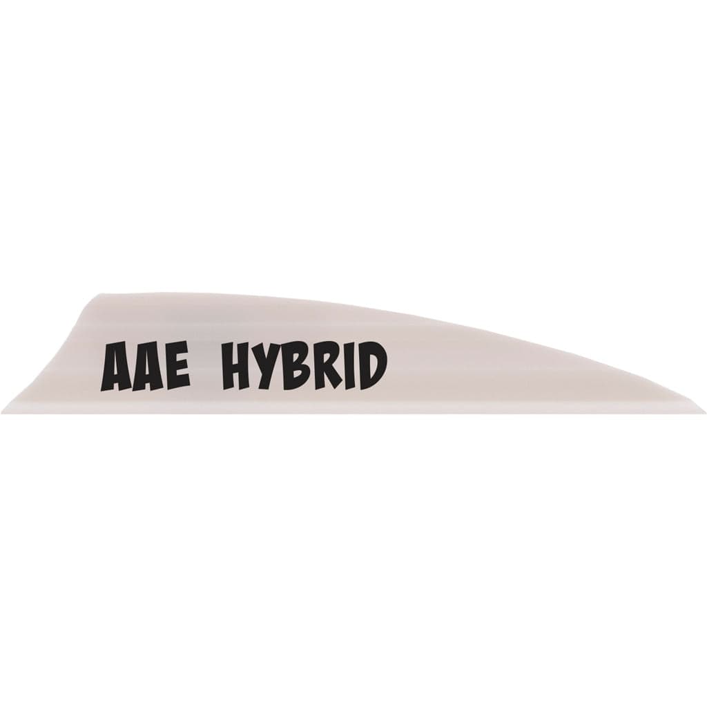 Aae Aae Hybrid 1.85 Vanes White 1.85 In. Shield Cut 100 Pk. Fletching Tools and Materials