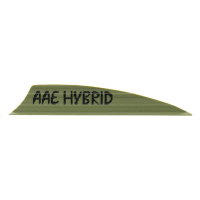 Aae Aae Hybrid 2.0 Vanes Od Green 1.95 In. 100 Pk. Fletching Tools and Materials