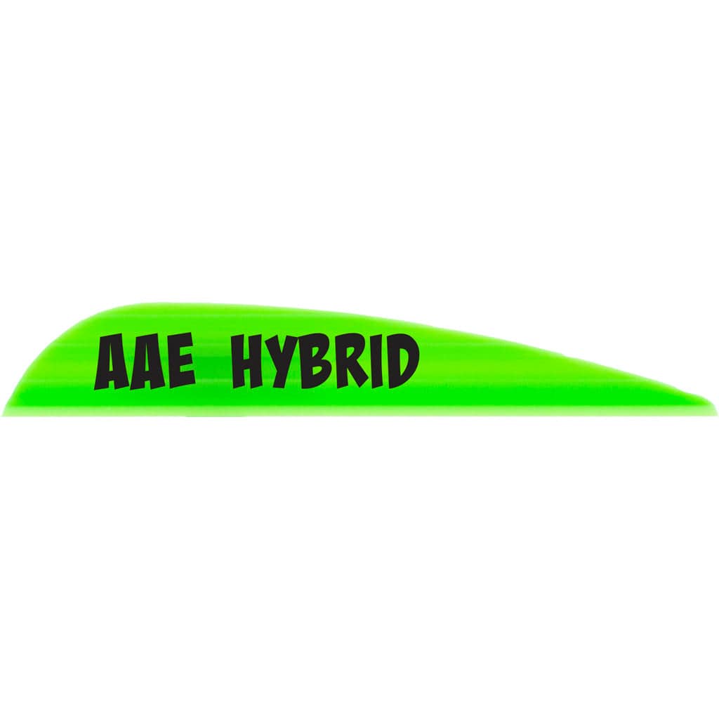 Aae Aae Hybrid 23 Vanes Bright Green 2.3 In. 100 Pk. Fletching Tools and Materials