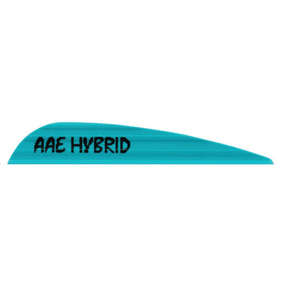 Aae Aae Hybrid 23 Vanes Teal 2.3 In. 100 Pk. Fletching Tools and Materials