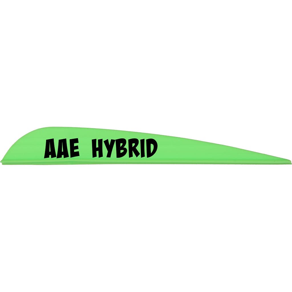 Aae Aae Hybrid 40 Vanes Bright Green 3.8 In. 100 Pk. Fletching Tools and Materials