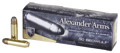 Alexander Arms Alexander 50 Beowulf 400gr - 20rd 10bx/cs Jsp-fn Ammo