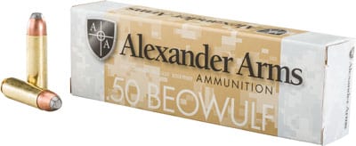 Alexander Arms Alexander 50 Beowulf 400gr - 20rd 10bx/cs Jsp-fn Ammo