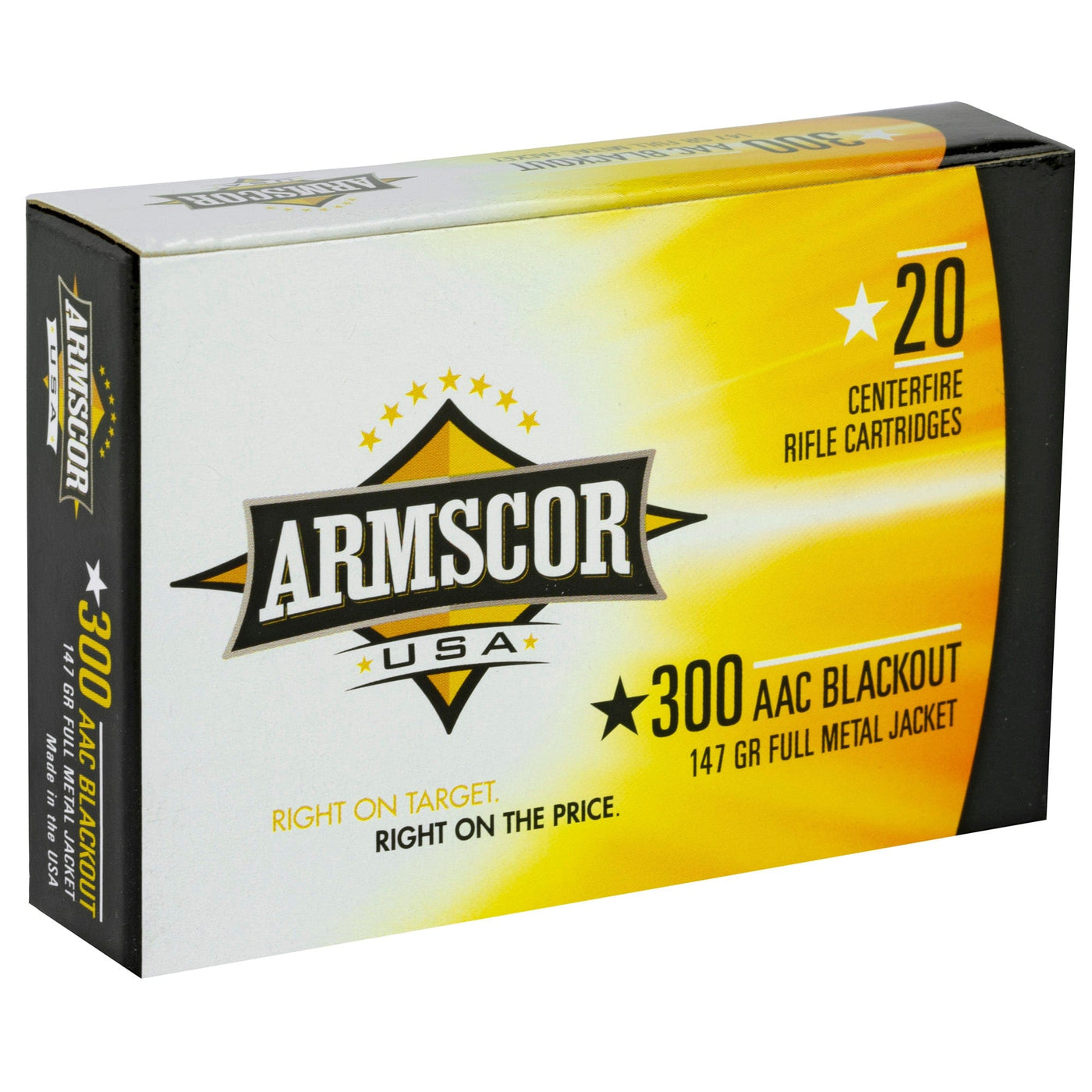 ARMSCOR Armscor 300 Aac 147gr Fmj - 20rd 10bx/cs Ammo