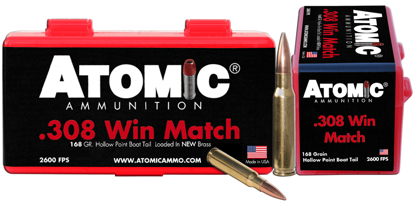 Atomic Atomic 308win Match 168gr Bthp - 50rd 10bx/cs Ammo