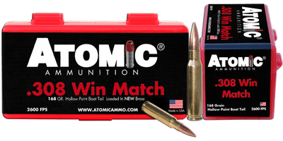 Atomic Atomic 308win Match 168gr Bthp - 50rd 10bx/cs Ammo