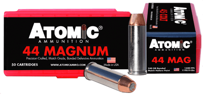 Atomic Atomic 44 Rem Mag 240gr Match - Hp 50rd 10bx/cs Ammo