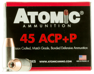 Atomic Atomic 45 Acp +p 185gr Bonded - Jhp 20rd 10bx/cs Ammo