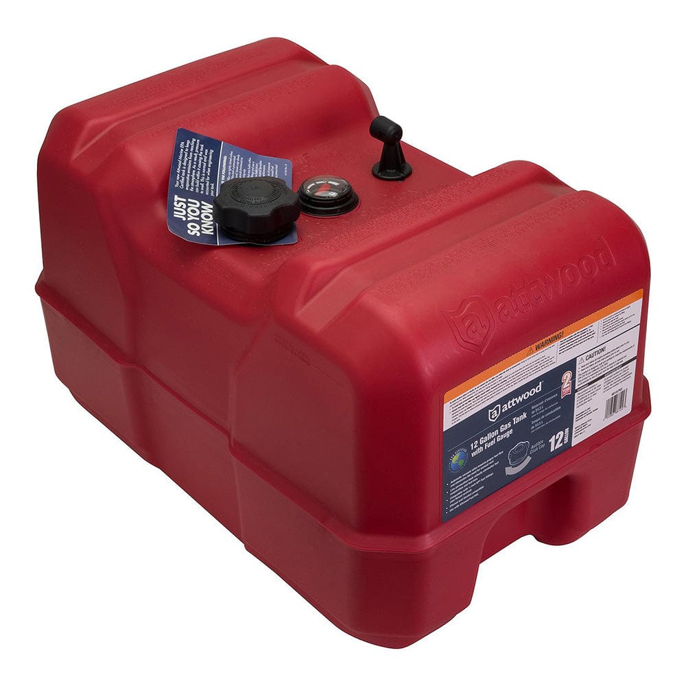 Attwood Marine Attwood Portable Fuel Tank - 12 Gallon w/Gauge Boat Outfitting