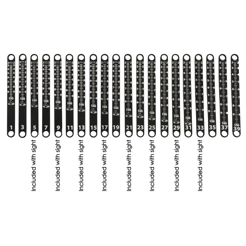 Axcel Axcel Achieve Xp Metal Sight Tape Scale #3 And #4 Sights