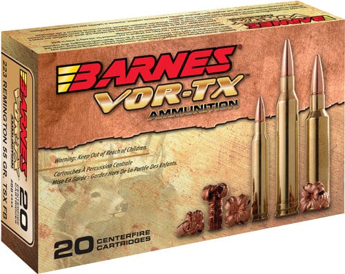 Barnes Bullets Barnes Vor-tx 5.56x45 62gr - 20rd 10bx/cs Tsx Bt Ammo