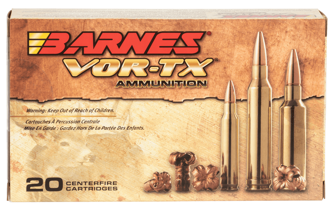 Barnes Bullets Barnes Vor-tx Rifle Ammo 7mm Rem. Mag. 160 Gr. Tsx Bt 20 Rd. Ammo