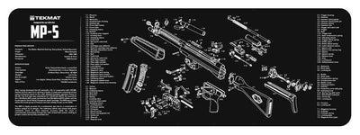 BECK TEK, LLC (TEKMAT) Tekmat Armorers Bench Mat - 12"x36" Heckler & Koch Mp5 Gun Care