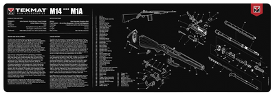 BECK TEK, LLC (TEKMAT) Tekmat Armorers Bench Mat - 12"x36" M14/m1a Gun Care