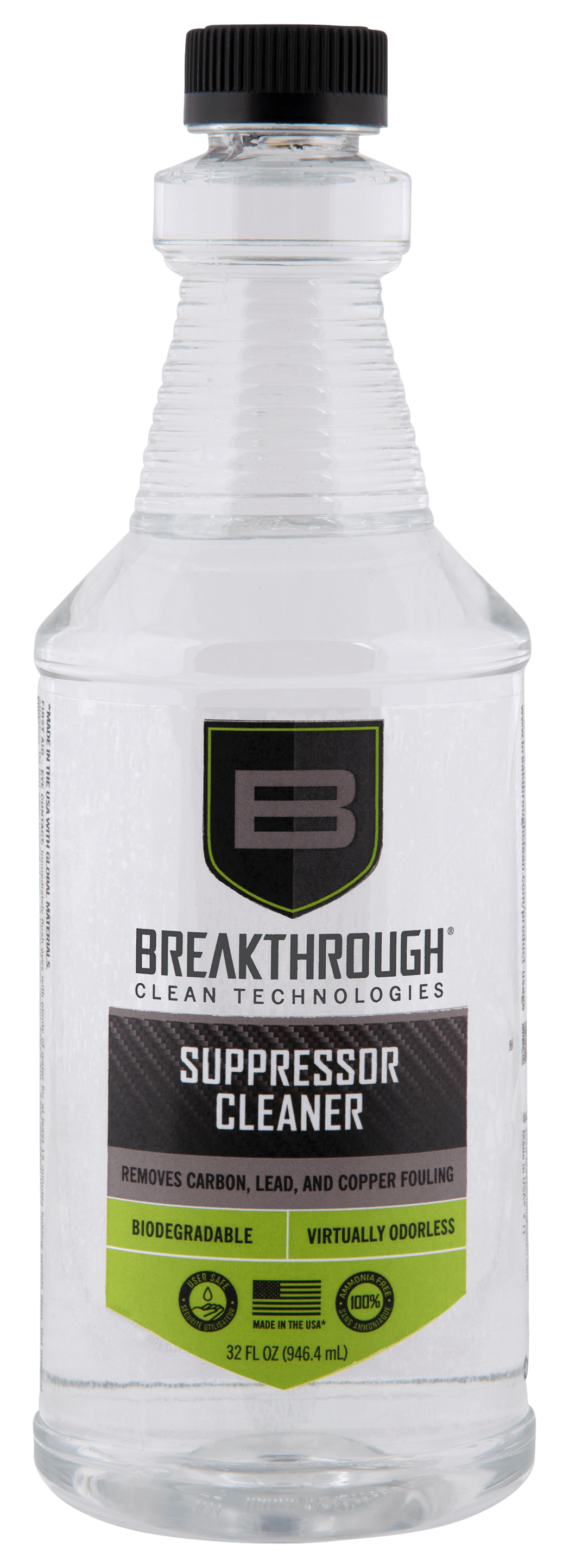 Breakthrough Clean Breakthru Suppressor Cleaner 32 Oz Gun Care