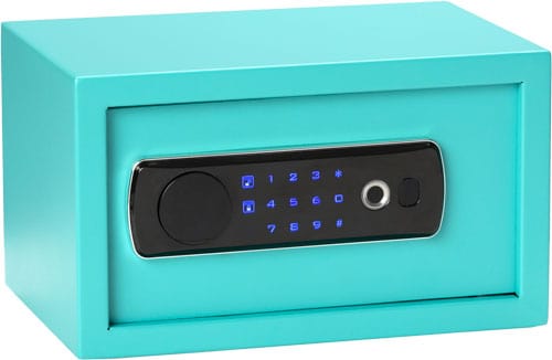 Bulldog Bulldog Dual Led/biometric - Vault 12"x8"x7 Teal Speckle Firearm Accessories