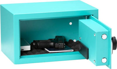 Bulldog Bulldog Dual Led/biometric - Vault 12"x8"x7 Teal Speckle Firearm Accessories